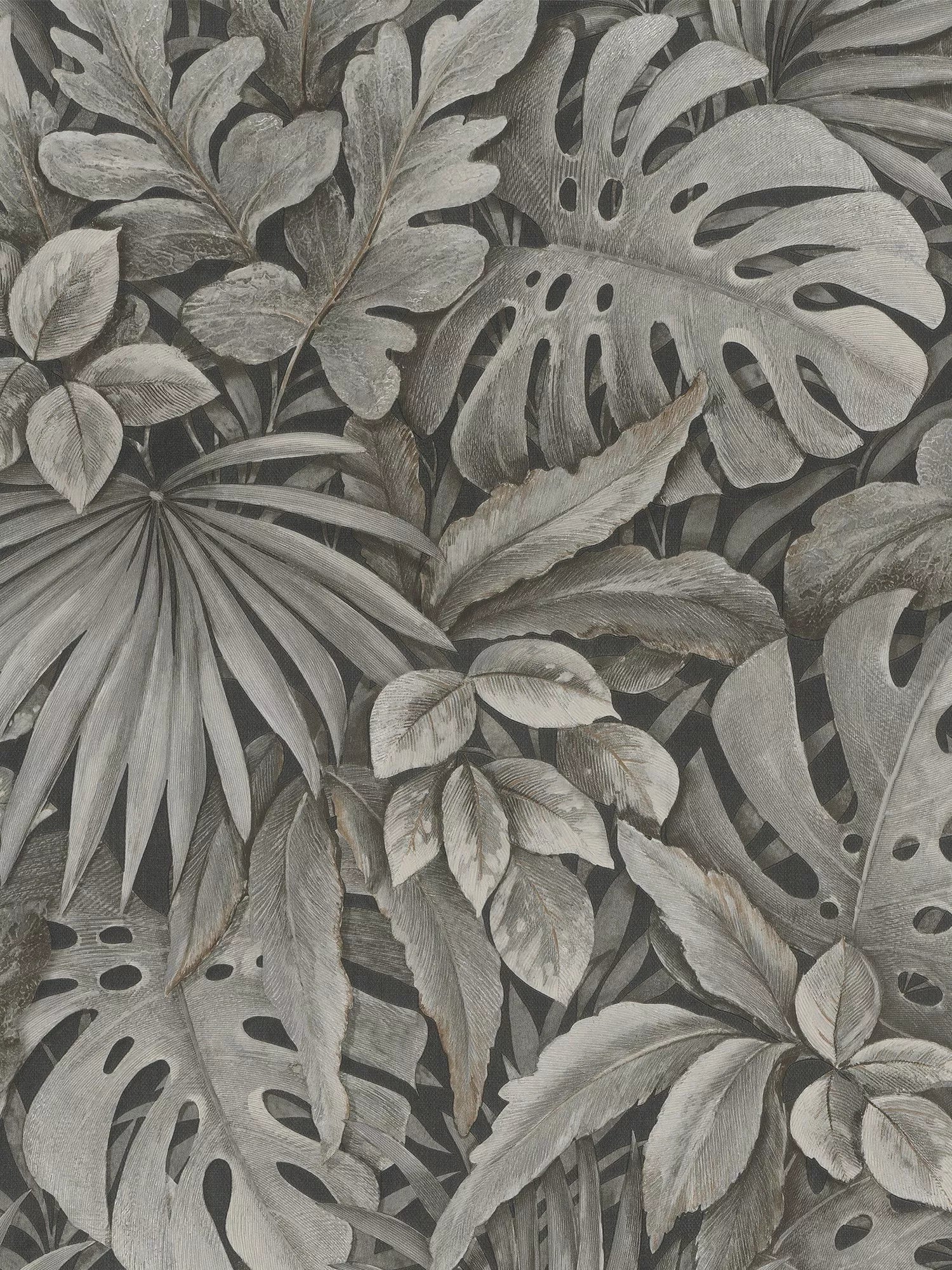 Galerie Jungle Leaves Vinyl Wallpaper 10.05m x 53cm