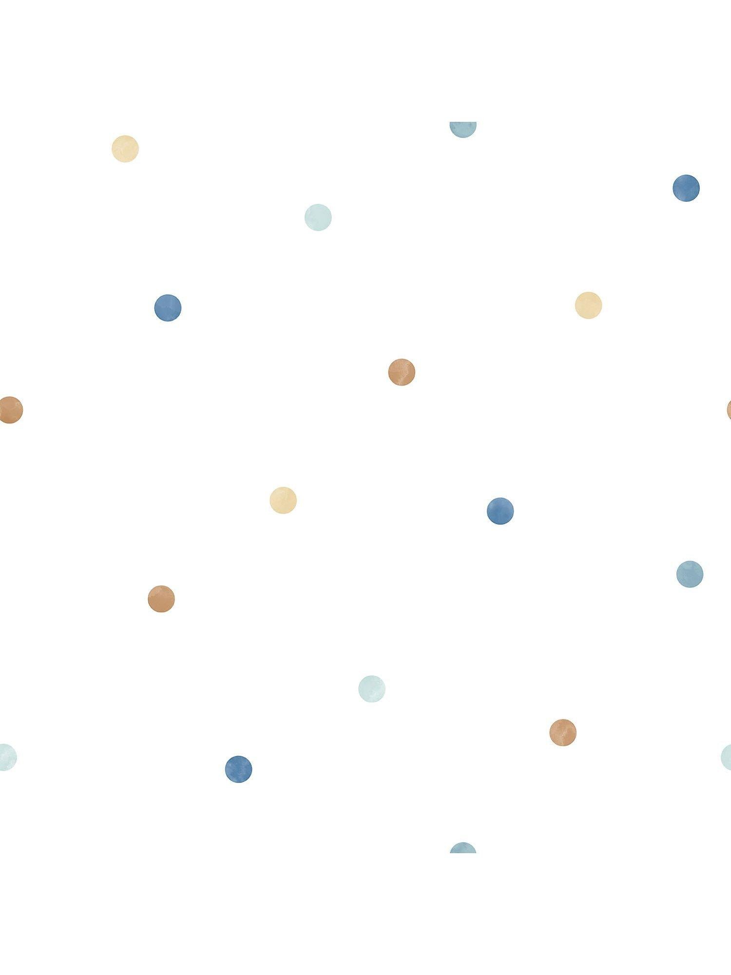 Galerie Dots Wallpaper in matt finish with coloured dots (British brand)