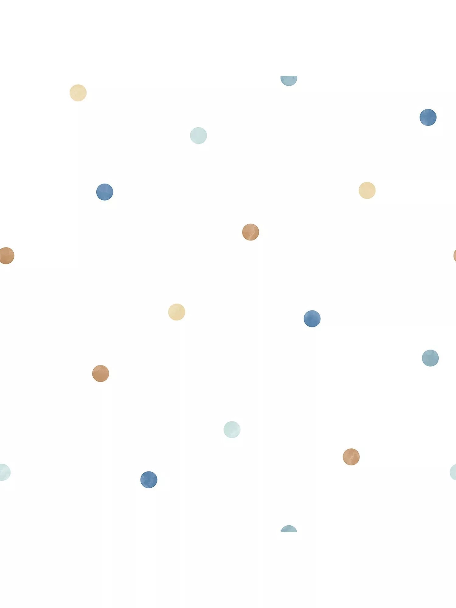 Galerie Dots Wallpaper in matt finish with coloured dots (British brand)