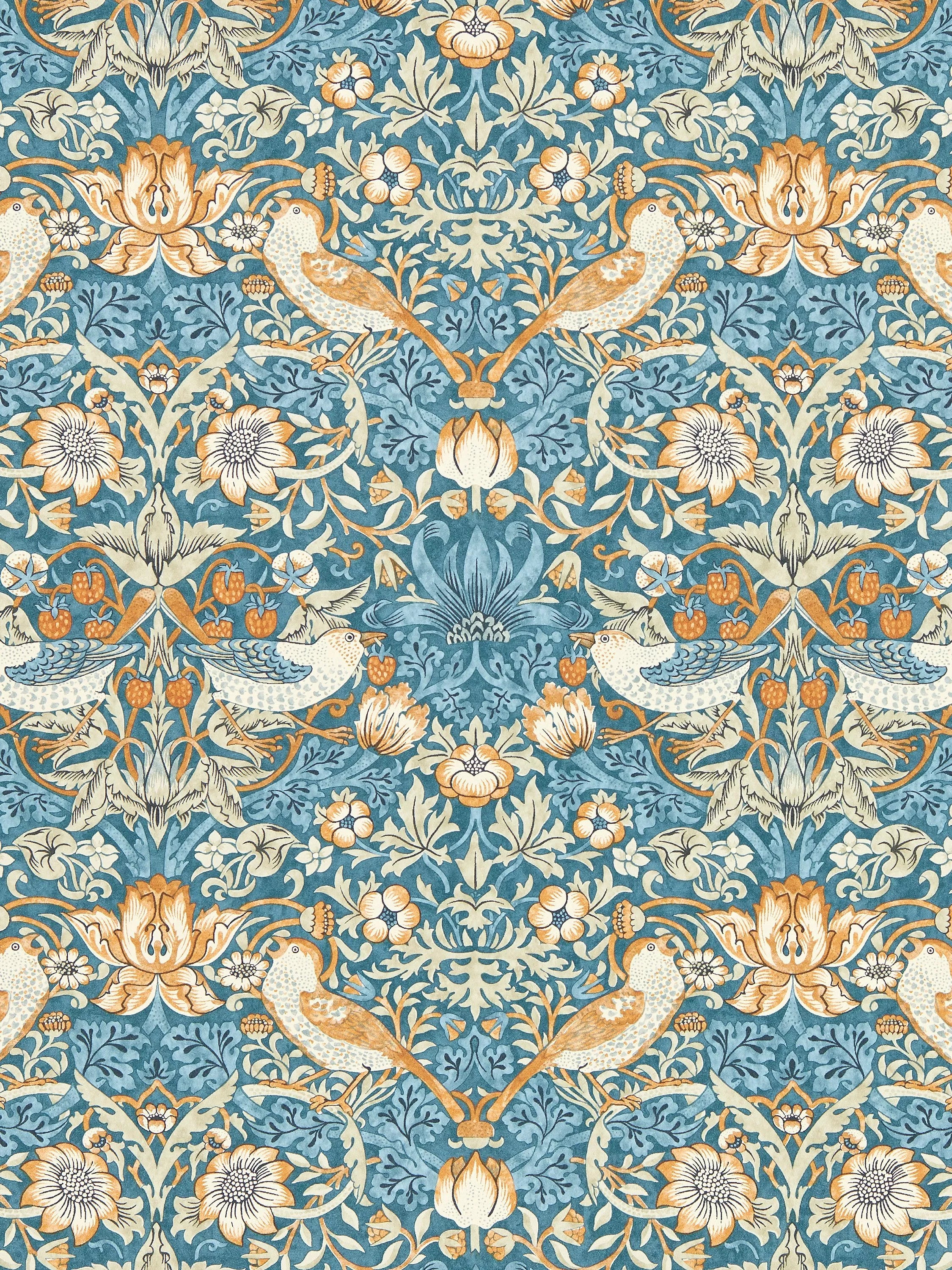 Clarke & Clarke William Morris Strawberry Thief Wallpaper - W0171/02