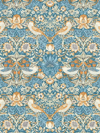 John Lewis Clarke & Clarke William Morris Strawberry Thief Wallpaper Paste The Wall Application- Buy online at McGrocer