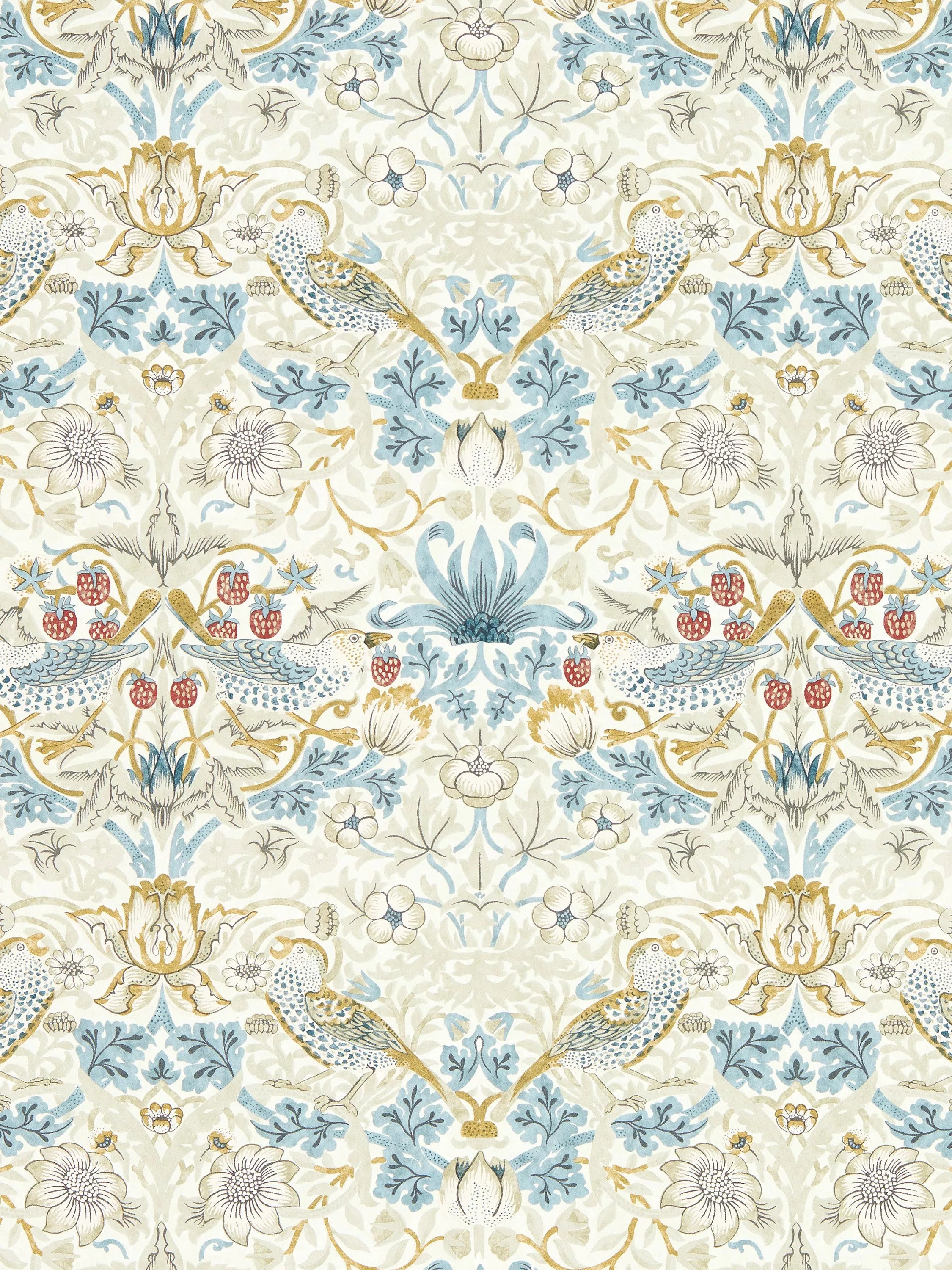 Clarke & Clarke William Morris Strawberry Thief Wallpaper - W0171/01