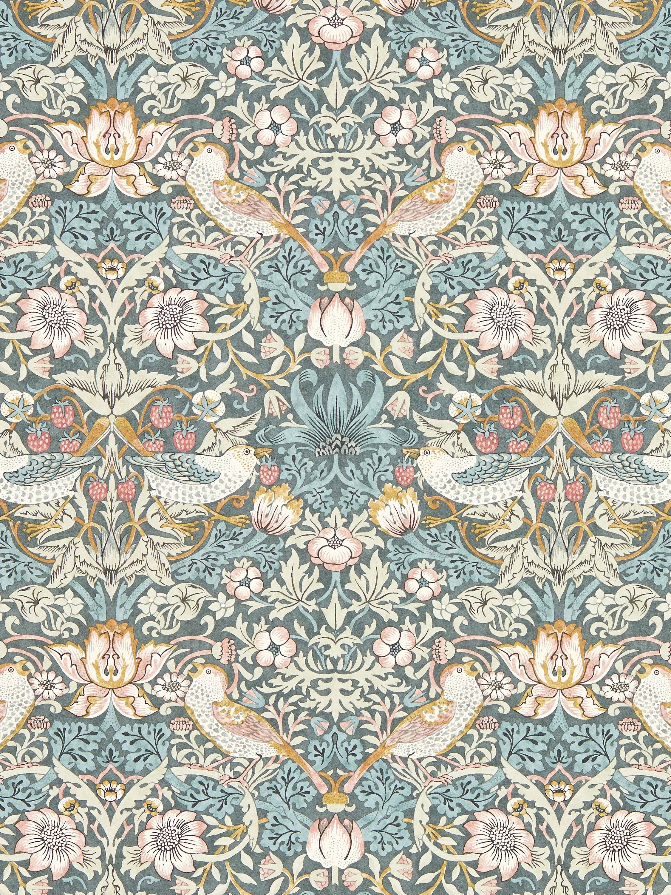 Clarke & Clarke William Morris Strawberry Thief Wallpaper - W0171/06