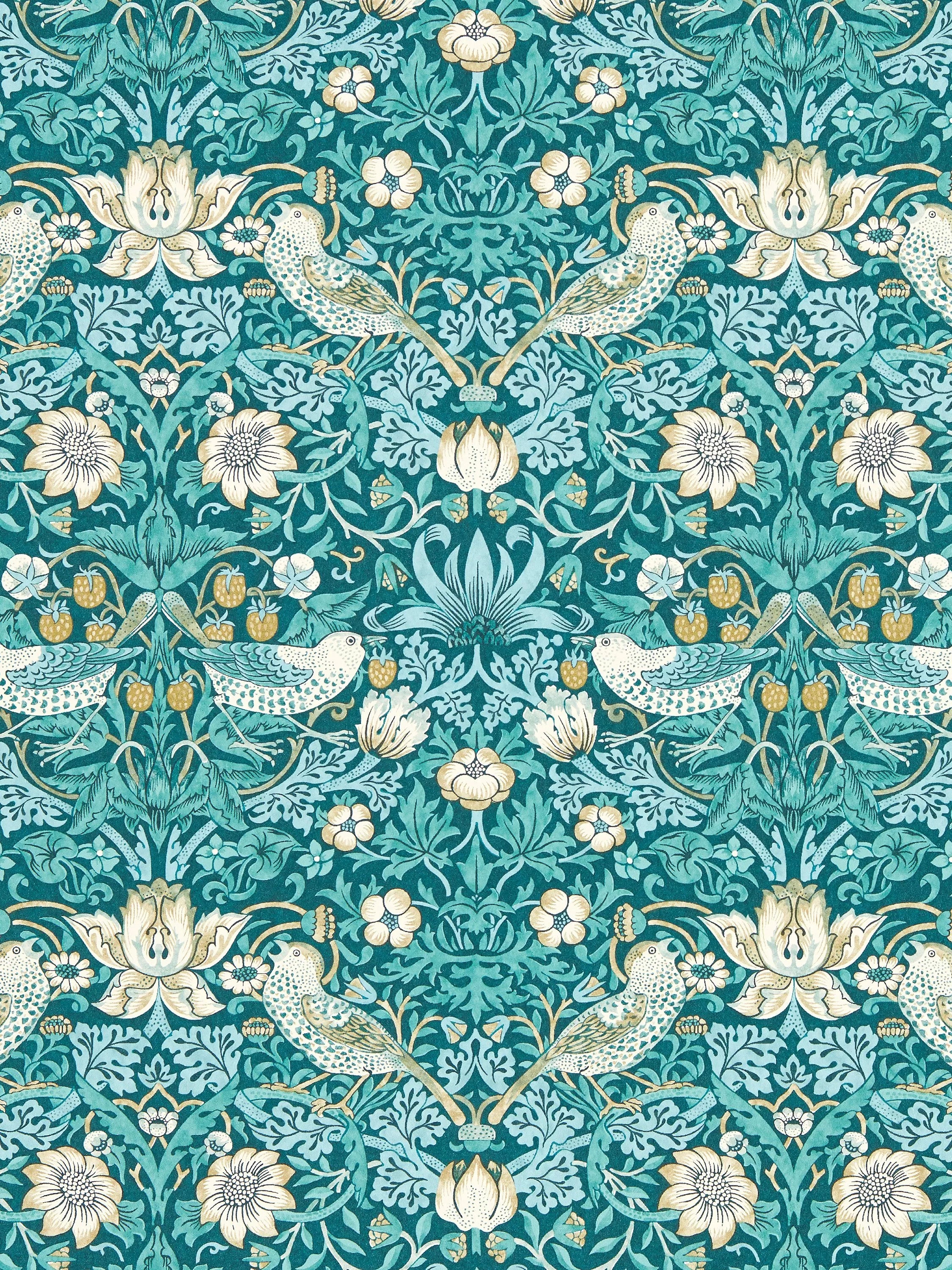 Clarke & Clarke William Morris Strawberry Thief Wallpaper - W0171/05