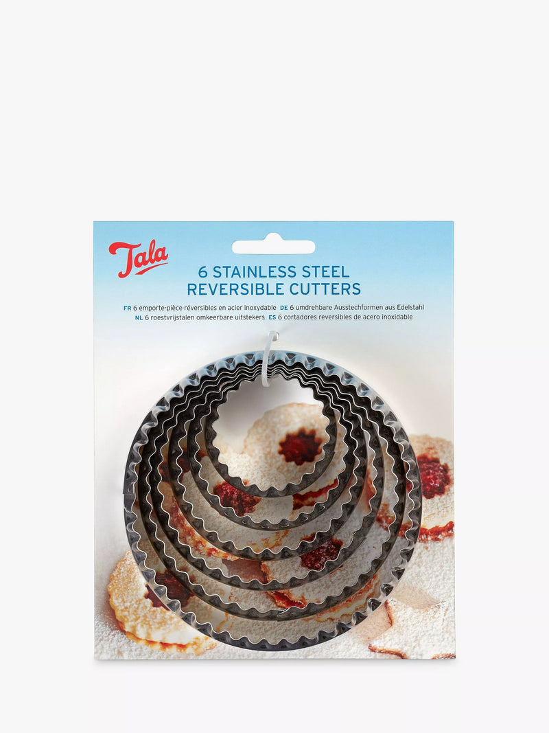 Tala reversible cookie cutters set of 6, imported from the UK