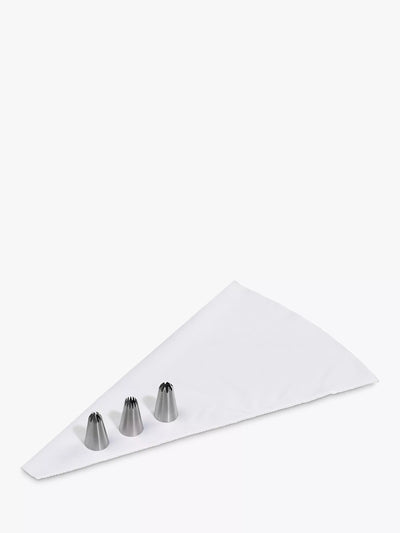 John Lewis Tala Icing Bag & 3 Star Nozzles Cake Decorating Piping Set- Buy online at McGrocer