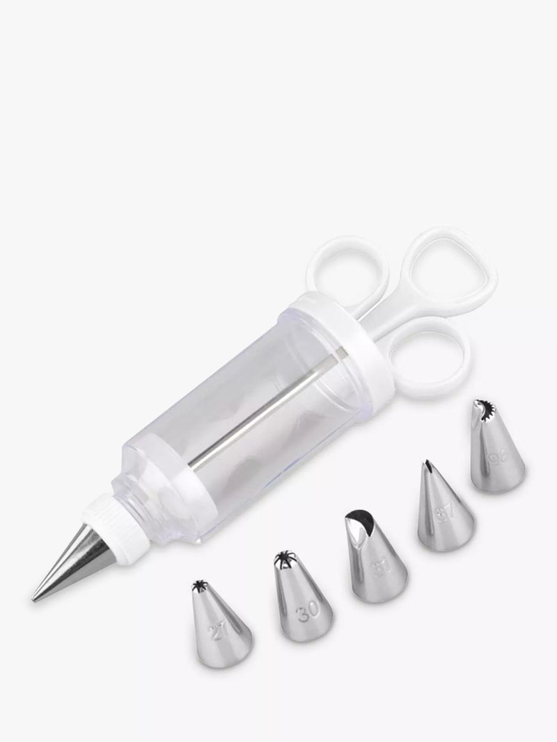 Tala icing syringe and six stainless steel nozzles, UK version