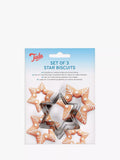 Tala stainless steel star cookie cutters set of 3 - British product