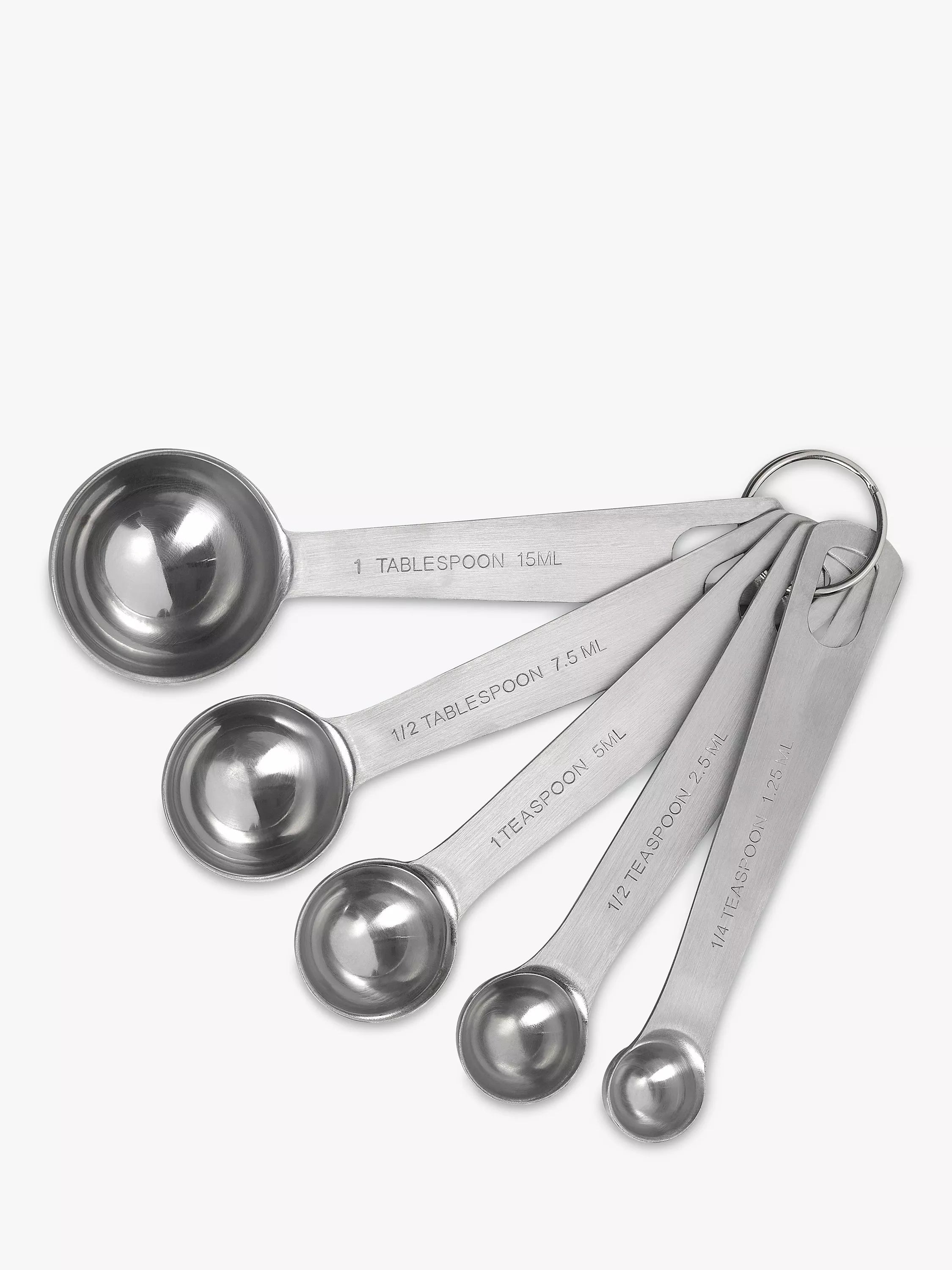 Tala stainless steel measuring spoons set of 5 (British brand)