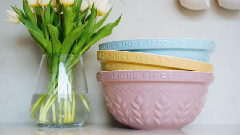 Tala self-raising flour storage tin pale blue cream, UK version