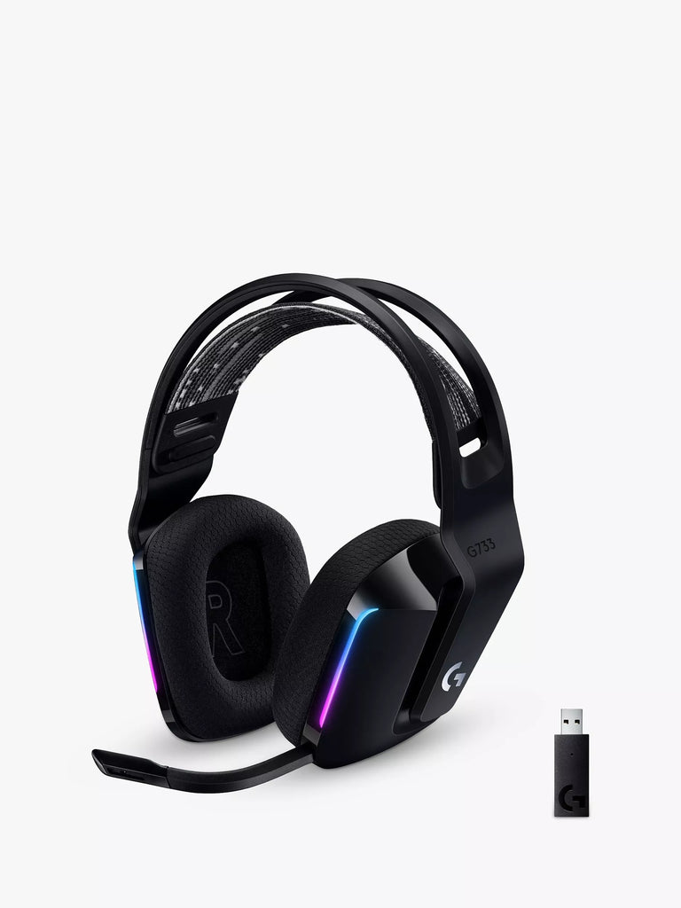 Logitech G733 Lightspeed Wireless Gaming Headset, Graphite