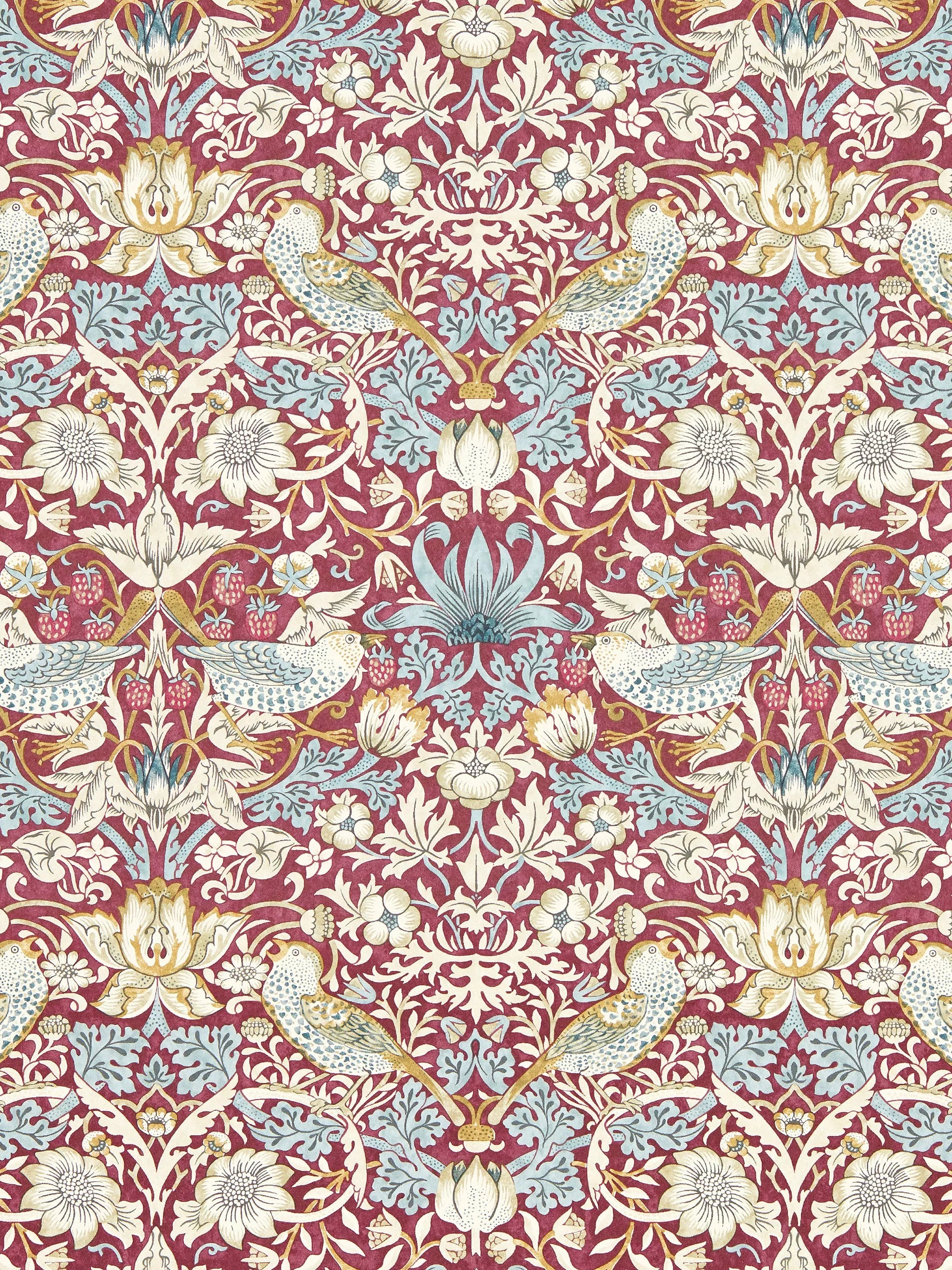 Clarke & Clarke William Morris Strawberry Thief Wallpaper - W0171/04