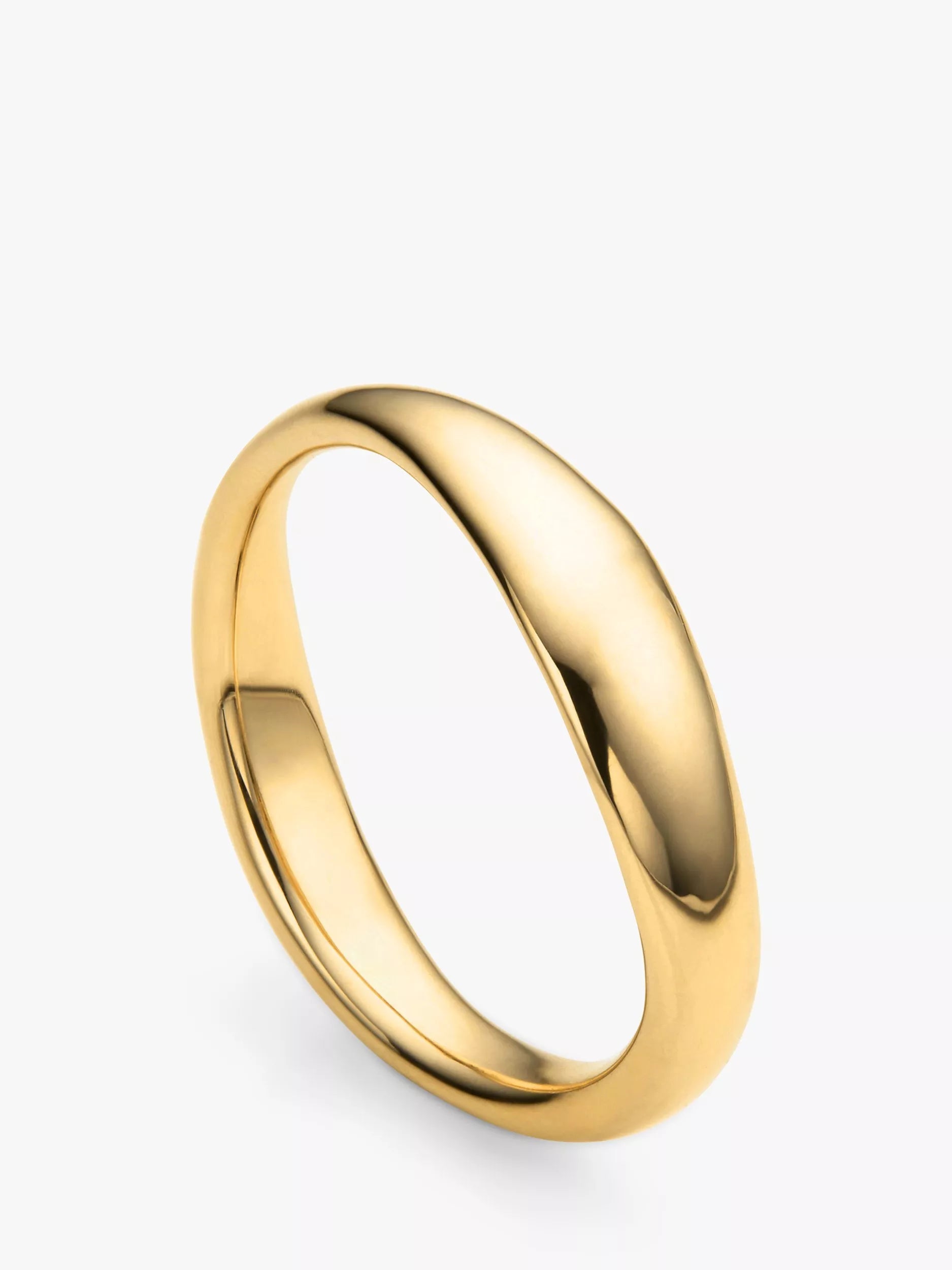 Monica Vinader Nura Reef stacking ring gold plated vermeil, UK version