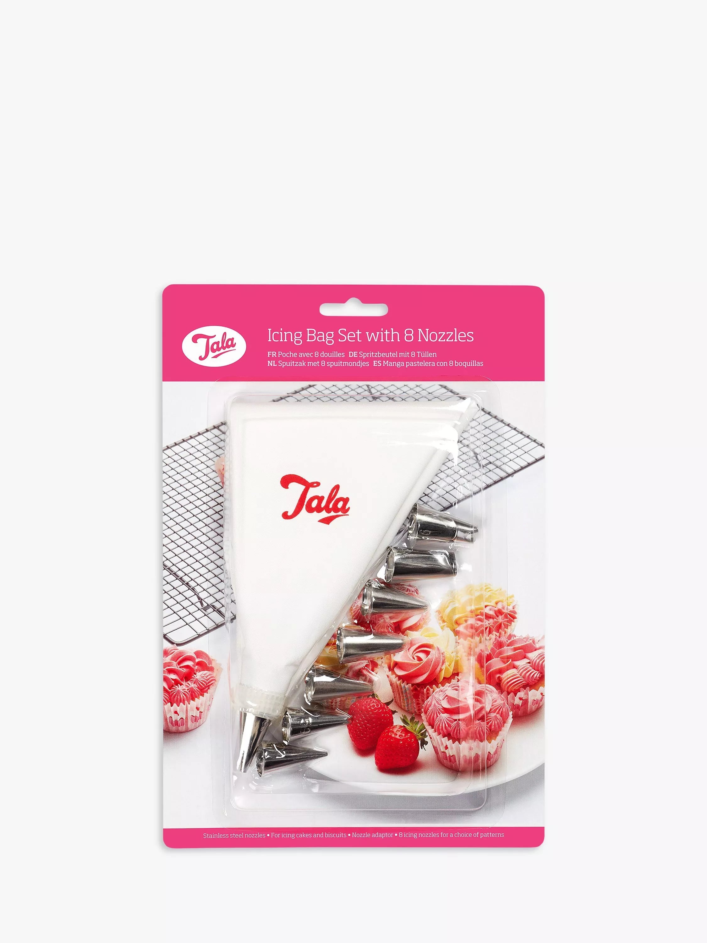 Tala icing bag piping set with 8 nozzles 30cm (British brand)