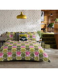 Orla Kiely multi block stem cotton duvet set super king - British product