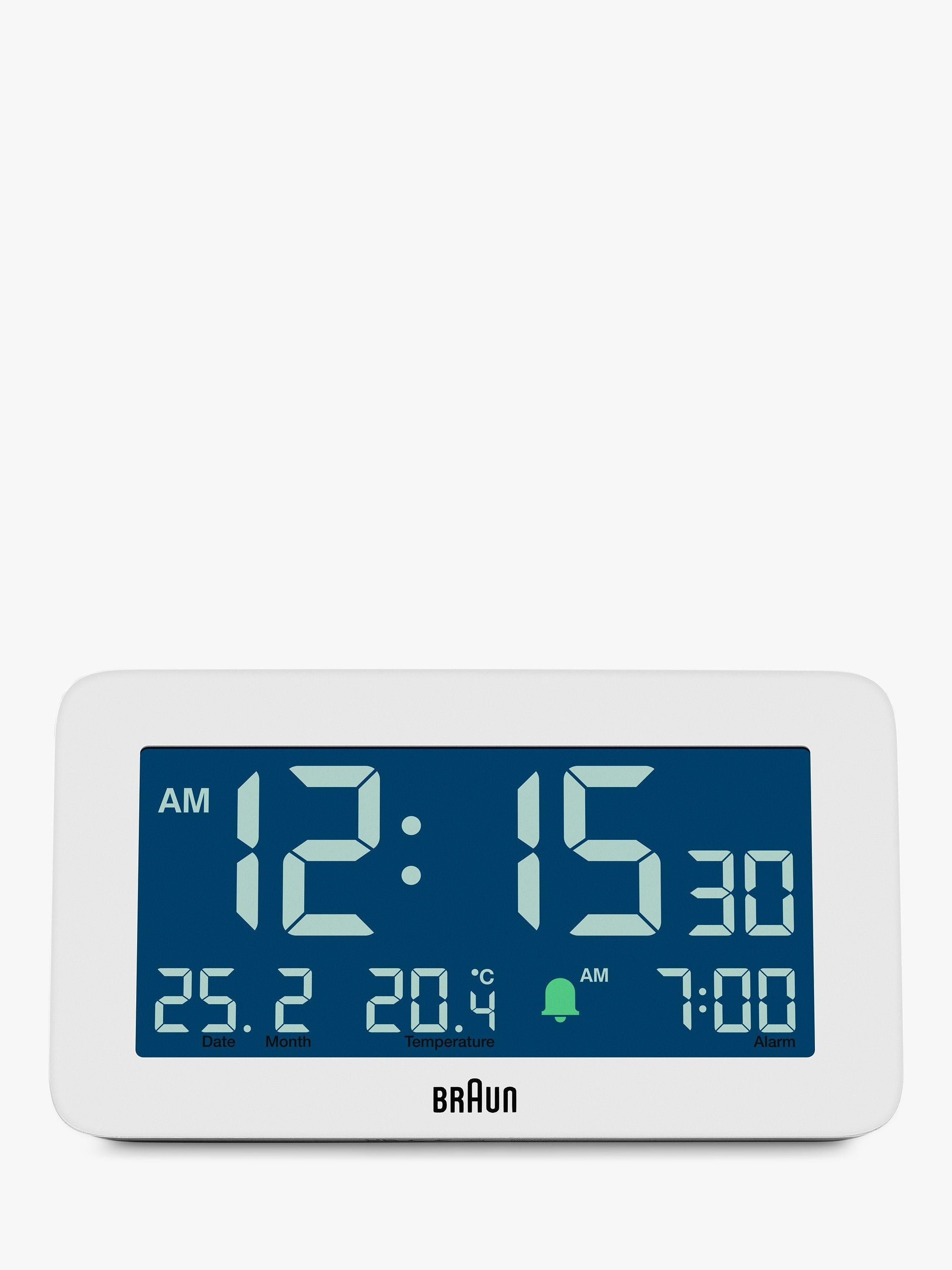 Braun BC10 digital alarm clock white imported from the UK