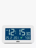 Braun BC10 digital alarm clock white imported from the UK