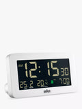 Braun BC10 digital alarm clock white imported from the UK