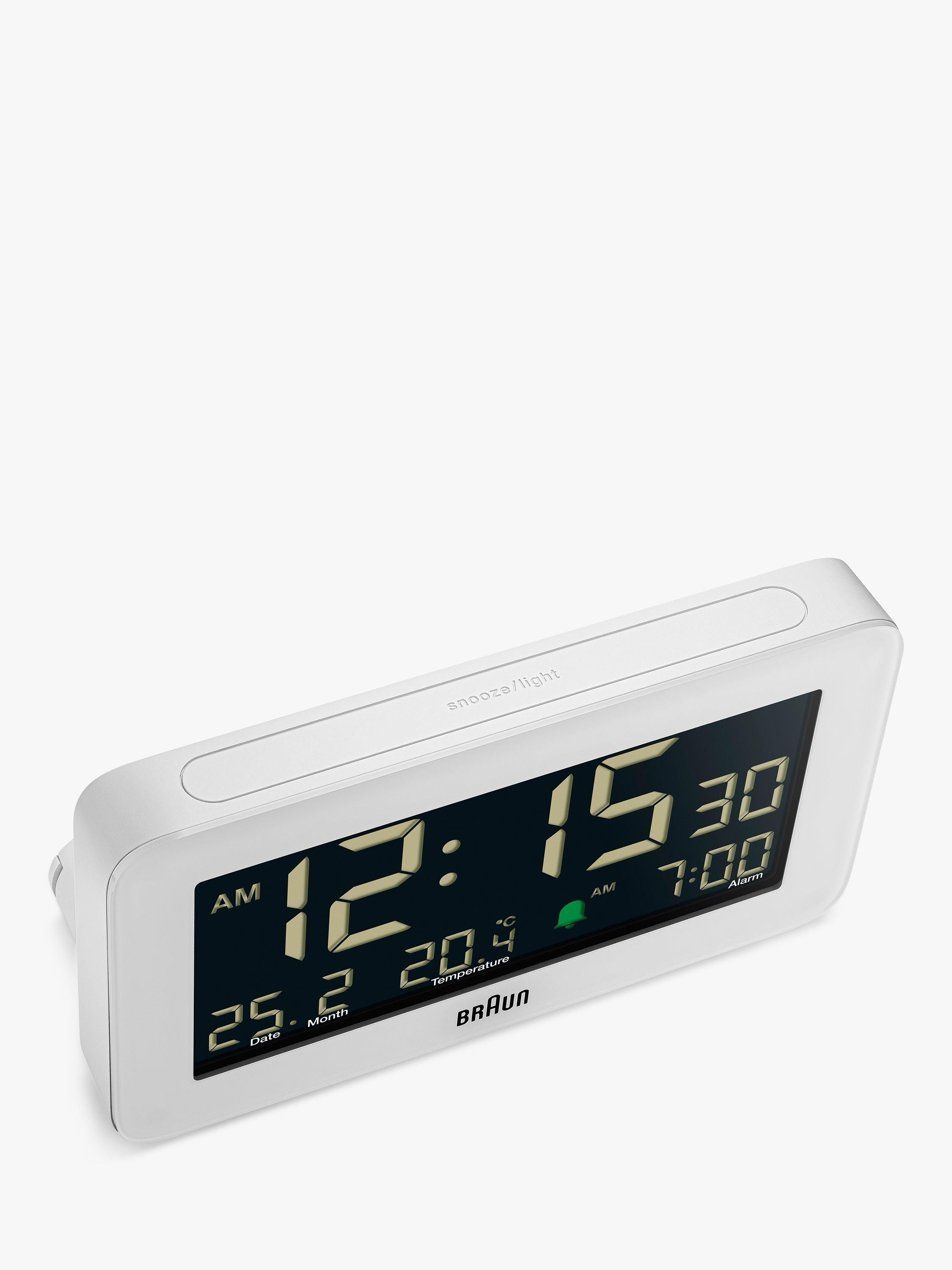 Braun BC10 digitaler Wecker weiß aus Großbritannien importiert