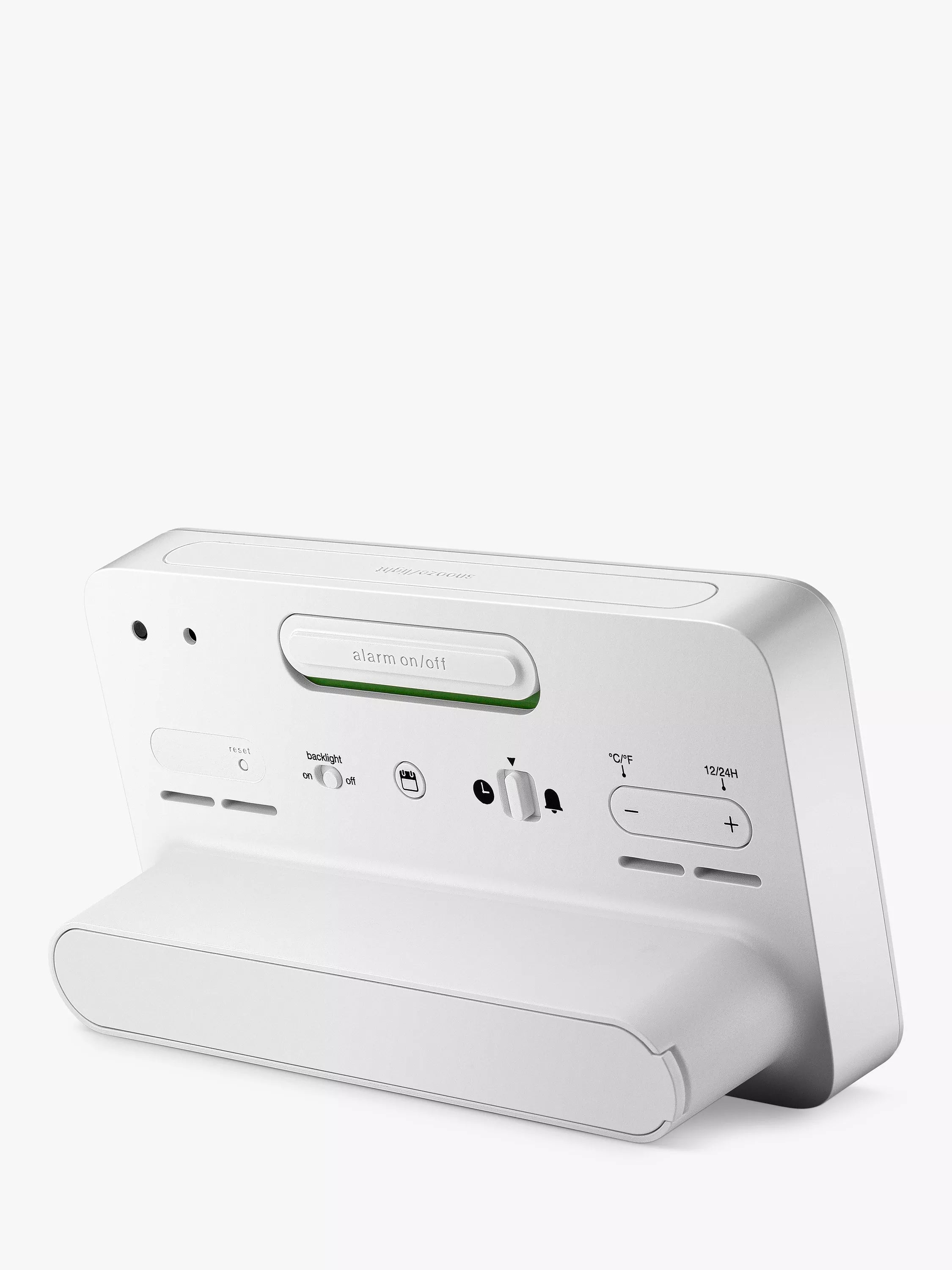 Braun BC10 digital alarm clock white imported from the UK