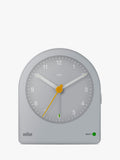 Braun Classic Analogue Alarm Clock in Grey - British product