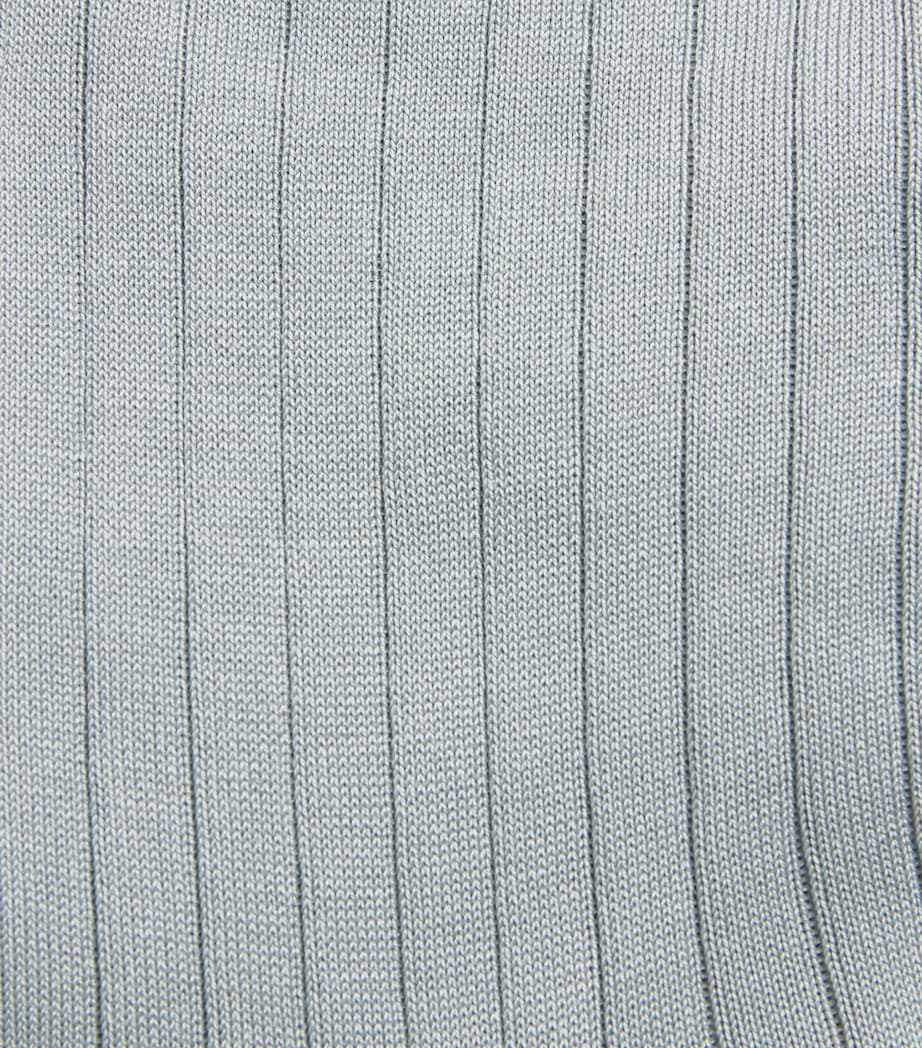 Harrods cotton-blend ribbed socks, imported from the UK