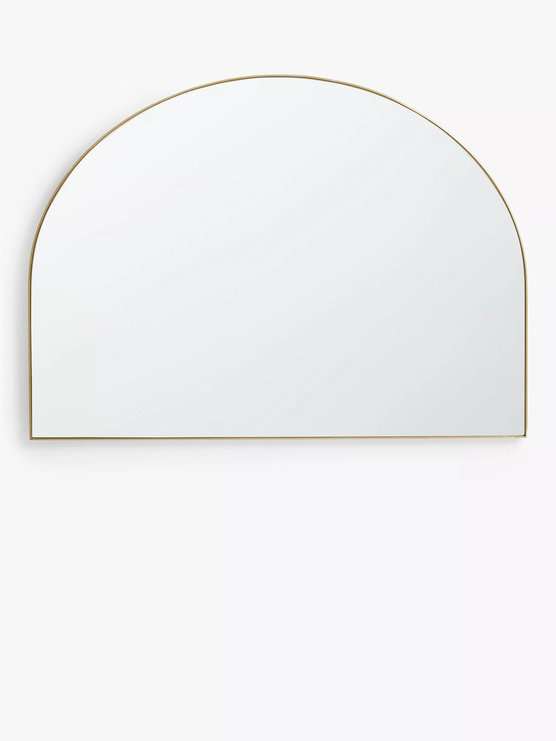 John Lewis Scandi Metal Overmantel Mirror, 76 x 102cm