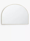 John Lewis Scandi Metal Overmantel Mirror, 76 x 102cm