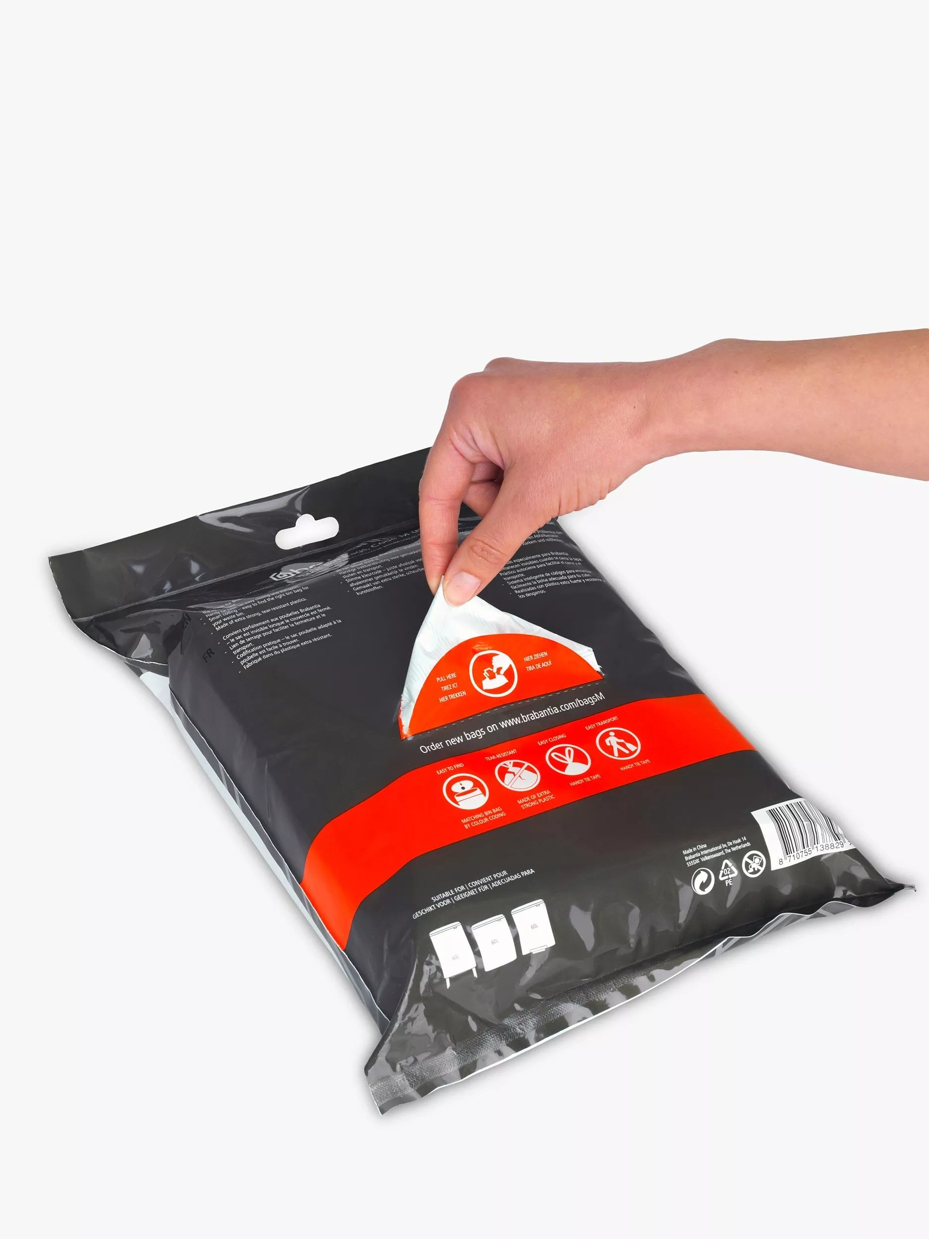 Brabantia PerfectFit bin bags Code M 60L pack of 40 - British product