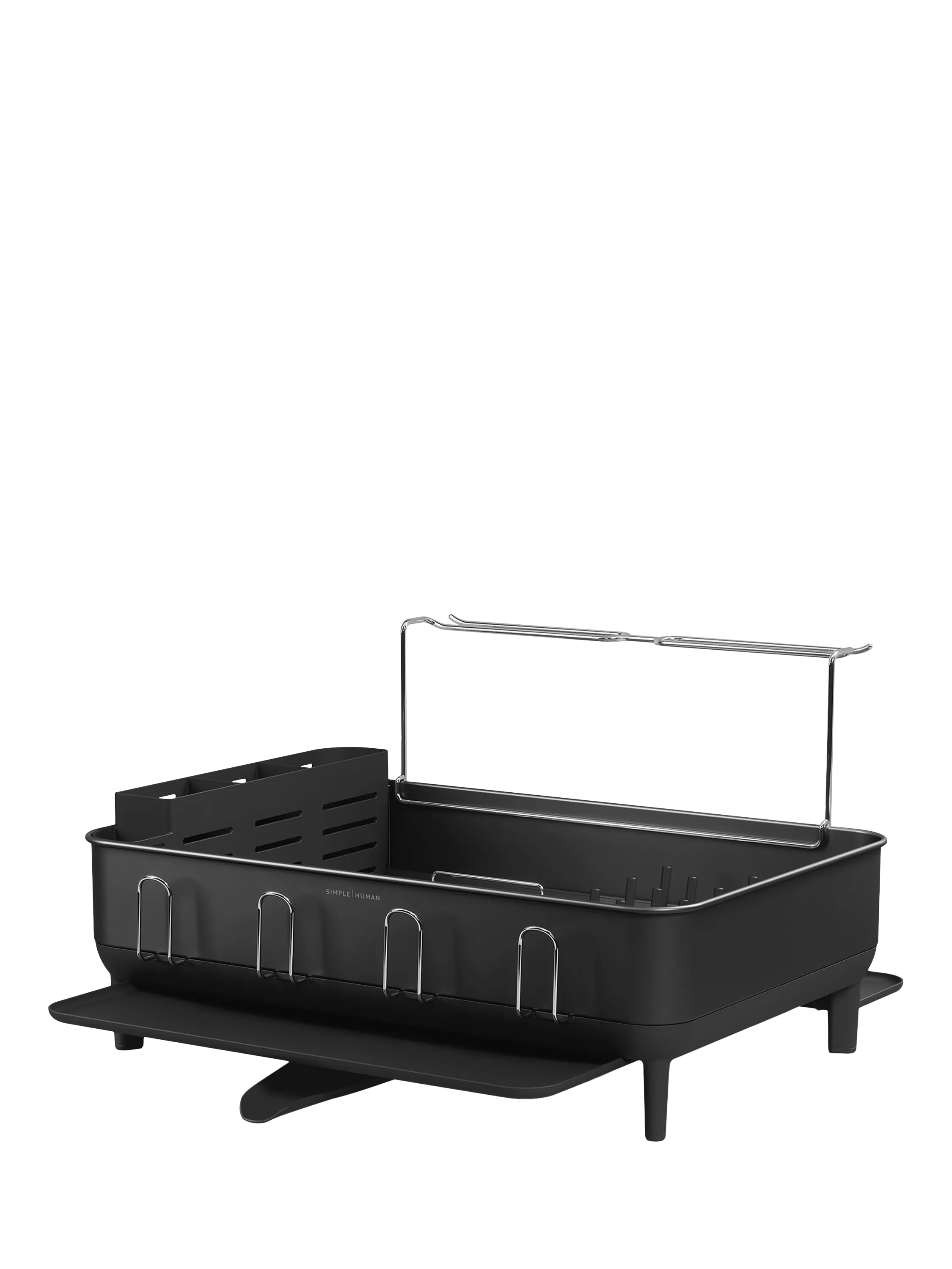 Simplehuman steel frame dish rack matte black - British product