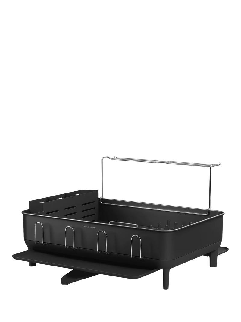 Simplehuman steel frame dish rack matte black - British product