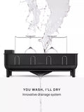 Simplehuman steel frame dish rack matte black - British product