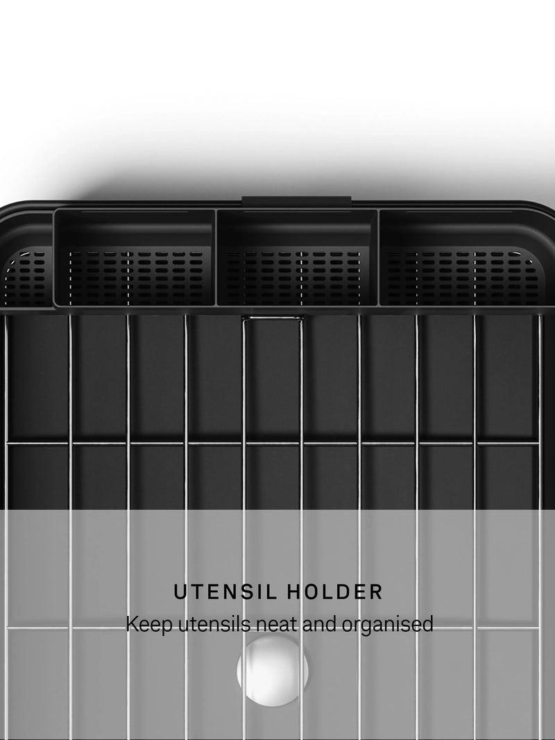 Simplehuman steel frame dish rack matte black - British product