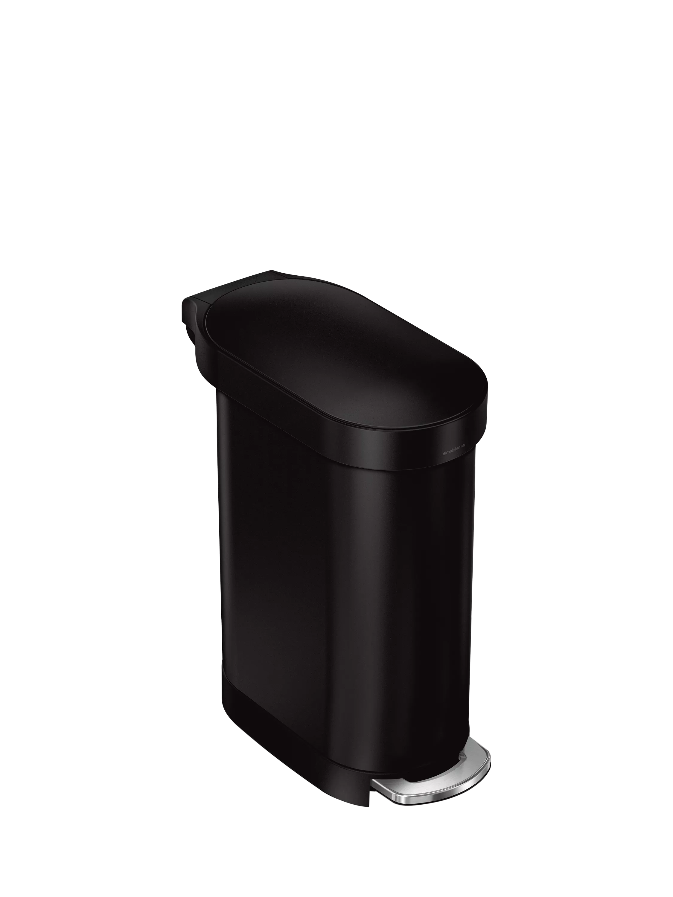 Simplehuman black 45L Slim Pedal Bin (British brand)