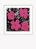 John Lewis Andy Warhol 'Flowers' Framed Print, 50 x 50cm
