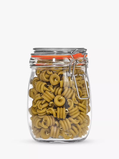 John Lewis Tala Lever Arm Clip-Top Glass Storage Jar, 750ml- Buy online at McGrocer