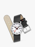 Mondaine Damenuhr 30mm mit veganem Lederarmband - Britisches Produkt