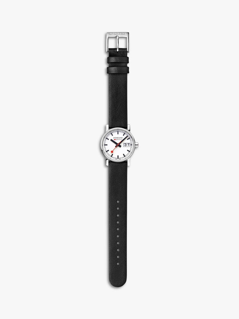 Mondaine Damenuhr 30mm mit veganem Lederarmband - Britisches Produkt