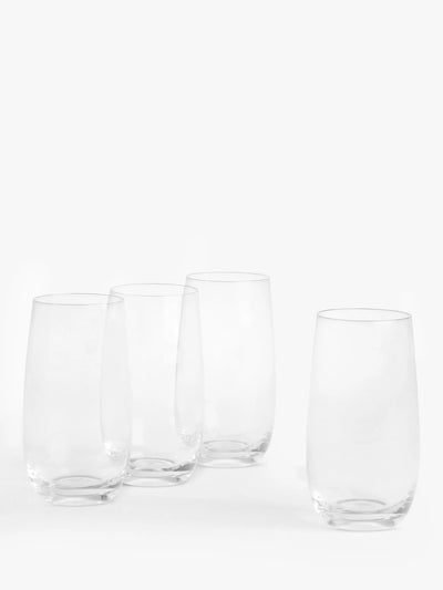 John Lewis John Lewis Studio Glass Highball Glasses, Set of 4, 470ml, Clear- Buy online at McGrocer