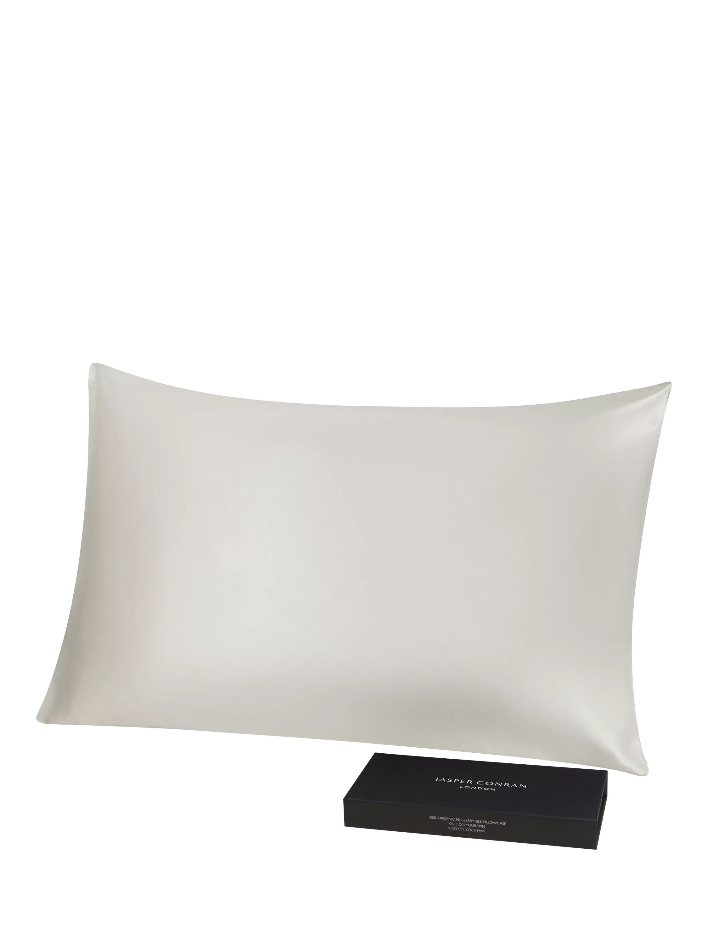 Jasper Conran London Organic Mulberry Silk Standard Pillowcase - Blush