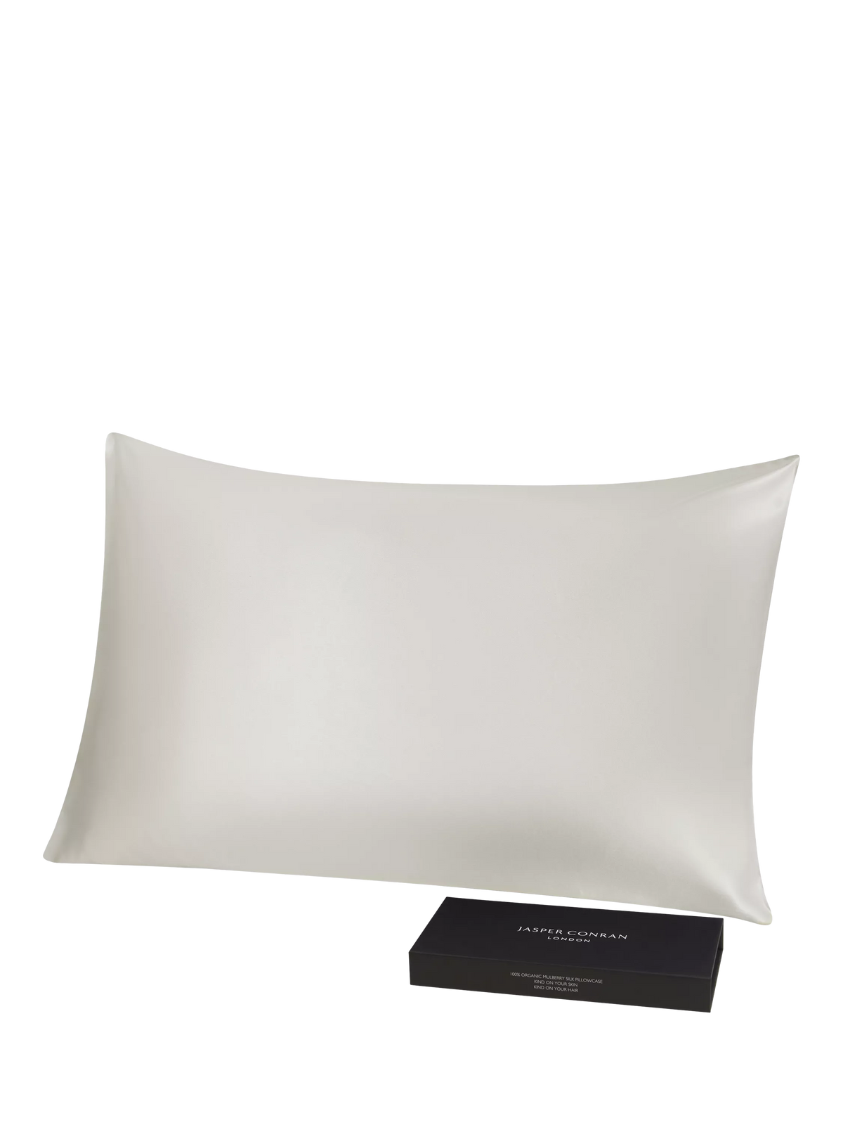 Jasper Conran London Organic Mulberry Silk Standard Pillowcase - Blush
