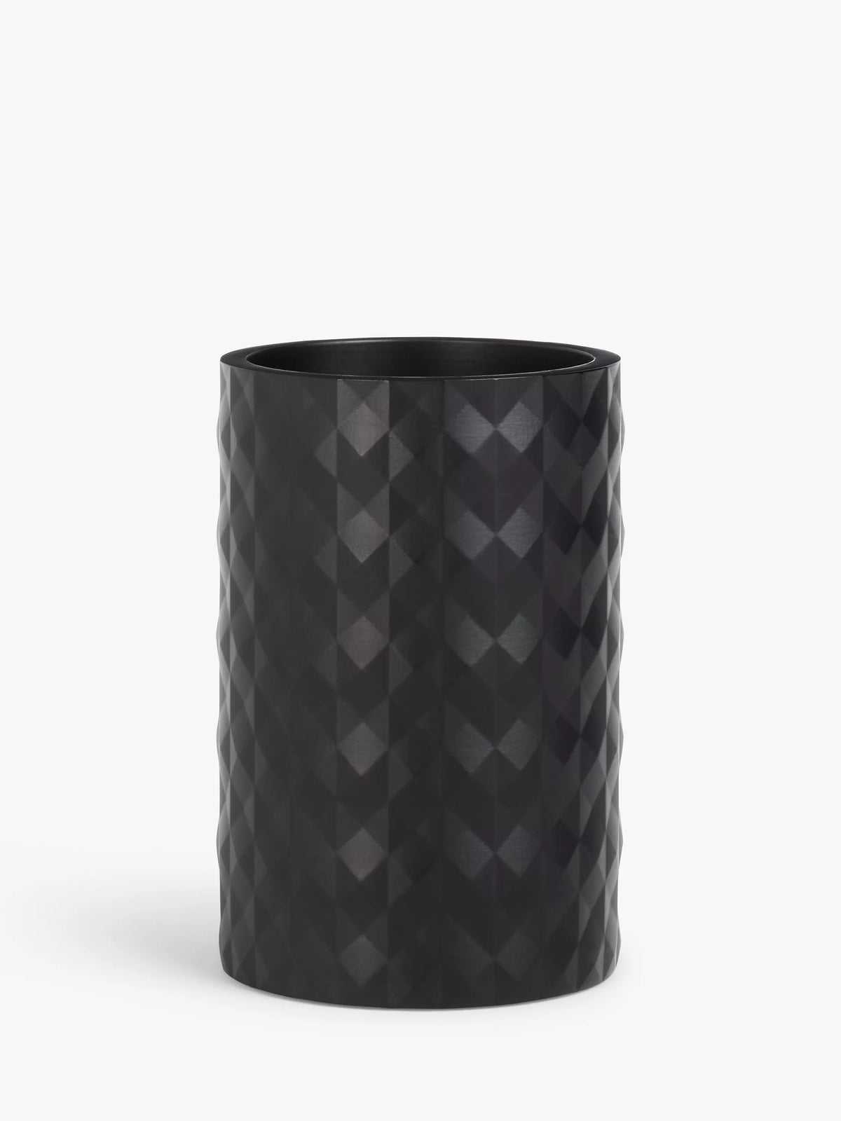 John Lewis diamond design black bathroom tumbler, UK version