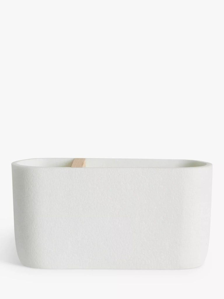 John Lewis Polyresin Toothbrush Holder, White