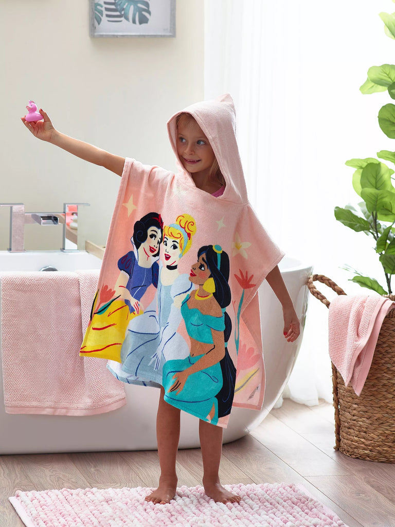 Disney Princess Kids' Poncho Hooded Towel