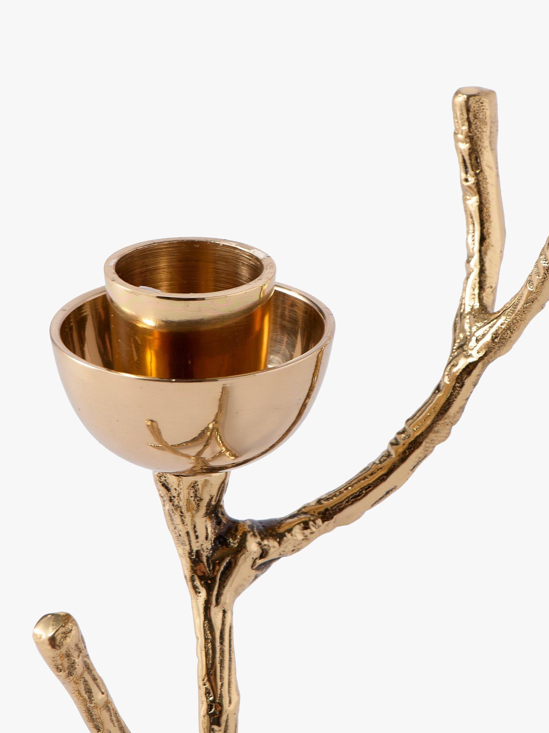 pols potten Twiggy candle holder gold brass, imported from the UK