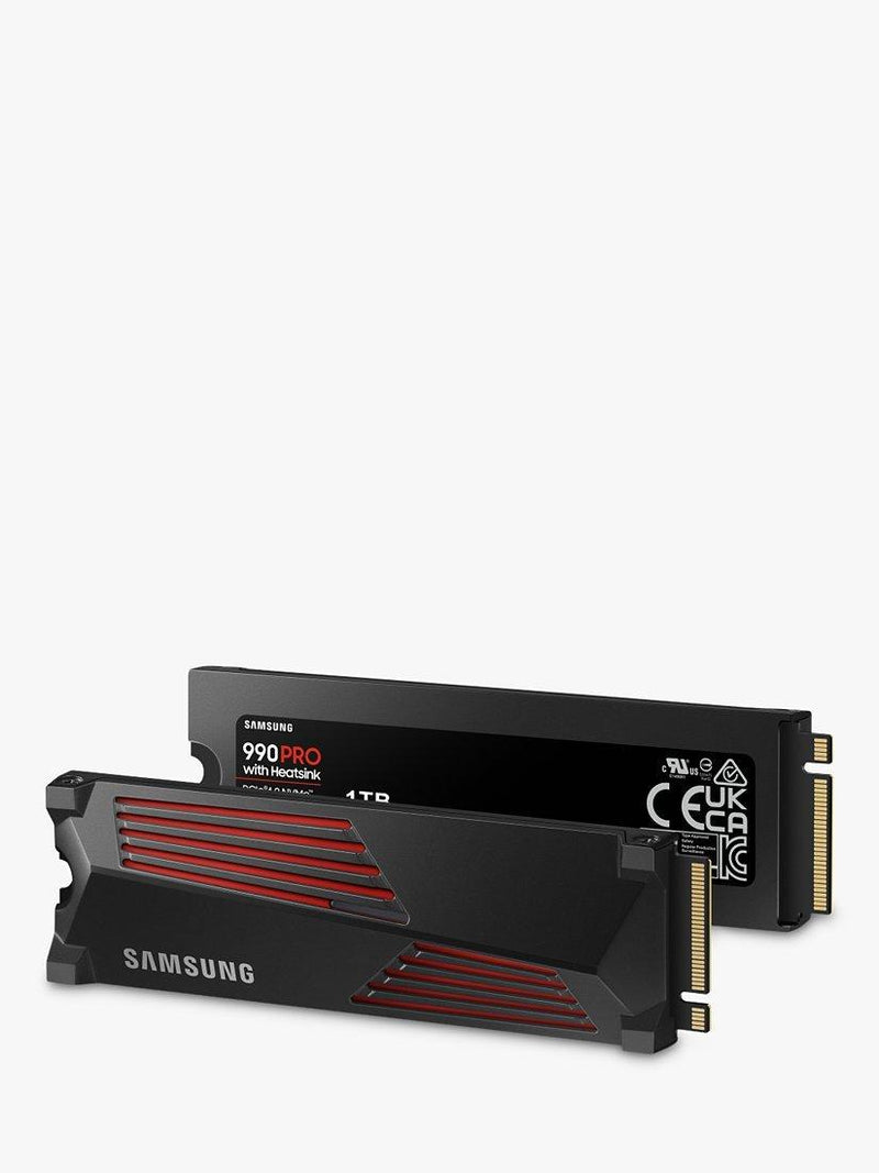 Samsung 990 PRO 1TB M.2 SSD with heatsink, UK version