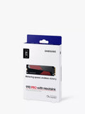 Samsung 990 PRO 2TB NVMe SSD with heatsink - British product