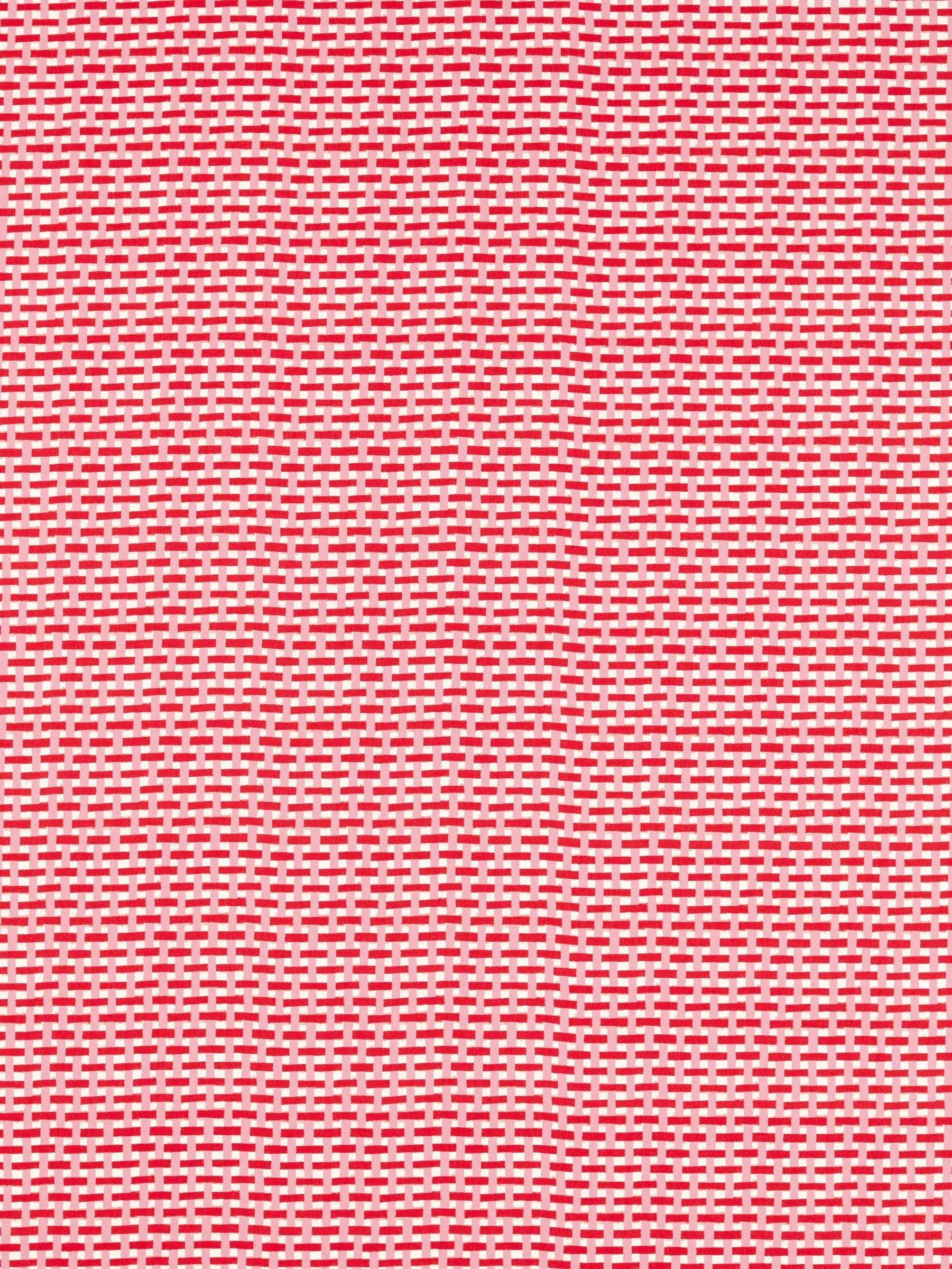 Harlequin basket weave fabric coral rose 139cm, imported from the UK