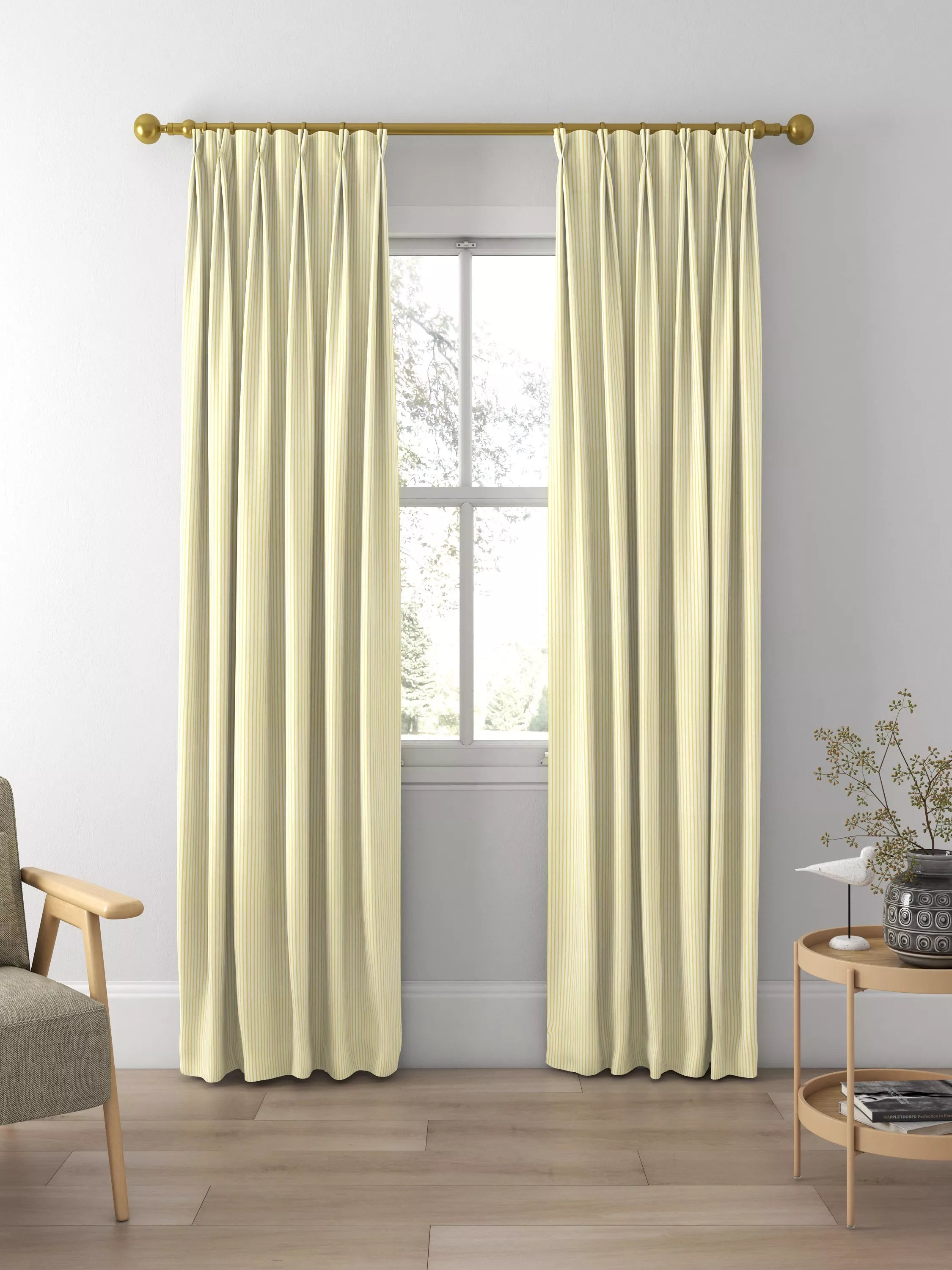 Harlequin Ribbon Stripe curtain roman blind Citrine British brand