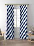 Harlequin paper straw curtains Lapis, imported from the UK